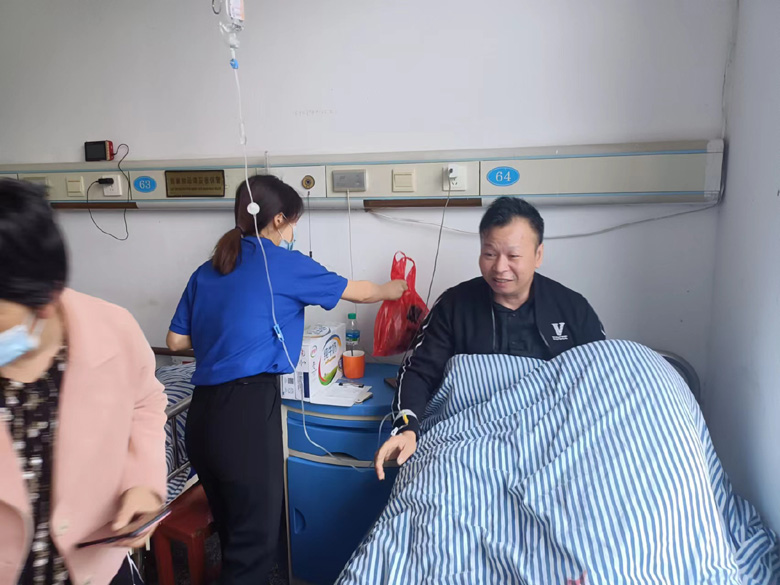 探望员工送真情，殷切关怀暖人心——昂仕科技慰问受伤员工！(图1)